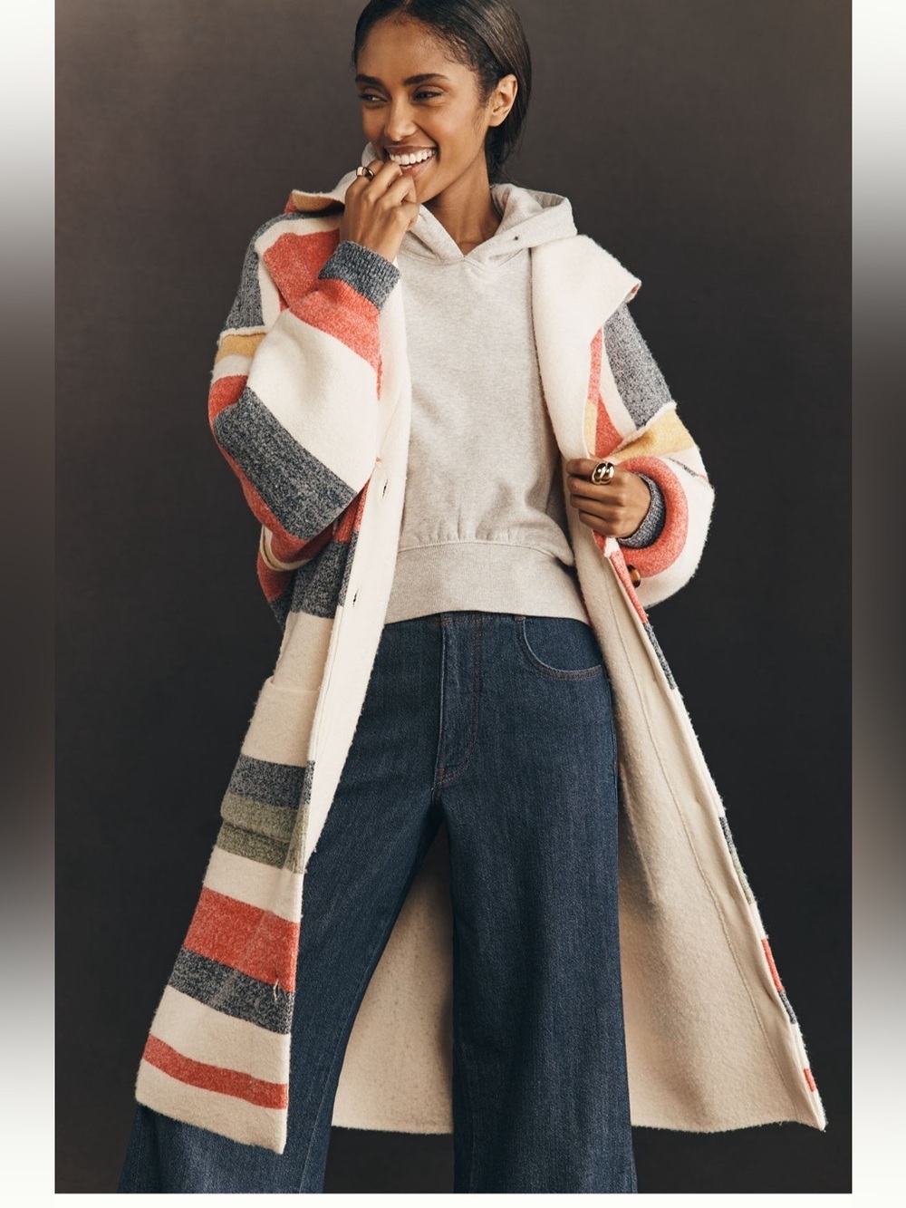 Anthropologie Pilcro Oversized Hooded Cardigan